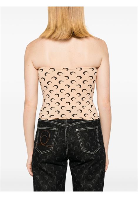 moon tube top woman beige MARINE SERRE | WTS011A CJER0001TA10
